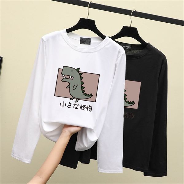 2019 clothes autumn large size long sleeve t-shirt women's clothes women's base shirt, White
2019 clothes autumn large size long sleeve t-shirt women's clothes women's base shirt, White