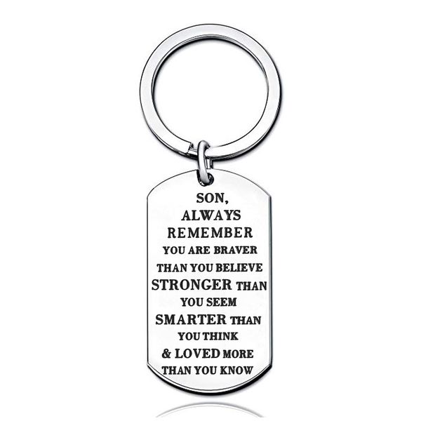 keychains gelicity 5 style stainless steel keyring son daughter grandson granddaughter always remember gift keychain, Silver
keychains gelicity 5 style stainless steel keyring son daughter grandson granddaughter always remember gift keychain, Silver
