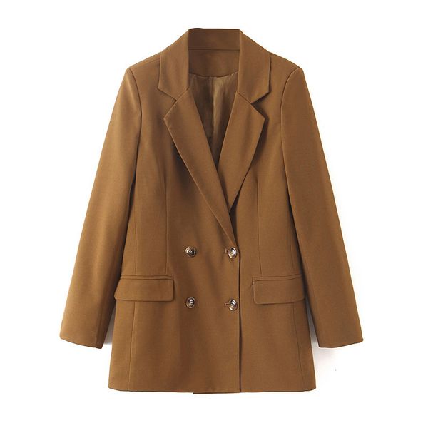 women's suits & blazers women solid casual double breasted suit blazer ladies office wear long sleeve notched collar pockets jackets, White;black
women's suits & blazers women solid casual double breasted suit blazer ladies office wear long sleeve notched collar pockets jackets, White;black