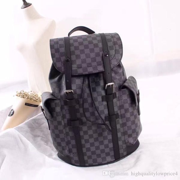 Cla ic black letter canva with real leather men backpack women clutch bag fa hion women handbag m43735 
Cla ic black letter canva with real leather men backpack women clutch bag fa hion women handbag m43735