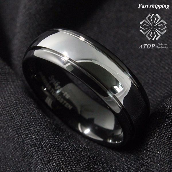 8mm dome black tungsten carbide ring men's wedding band bridal jewelry size 6-13 j190716, Slivery;golden
8mm dome black tungsten carbide ring men's wedding band bridal jewelry size 6-13 j190716, Slivery;golden