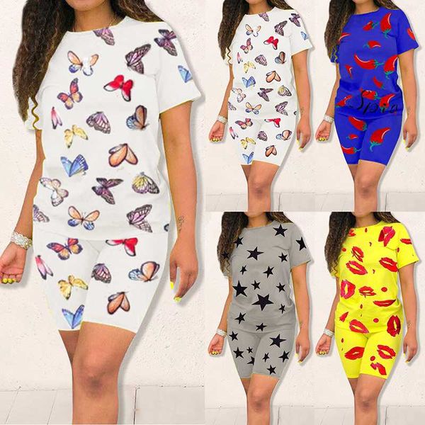 running sets summer women's two pieces ladies loose suit print short sleeve t shirt and high waist shorts casual fashion female outfit, Black;blue
running sets summer women's two pieces ladies loose suit print short sleeve t shirt and high waist shorts casual fashion female outfit, Black;blue
