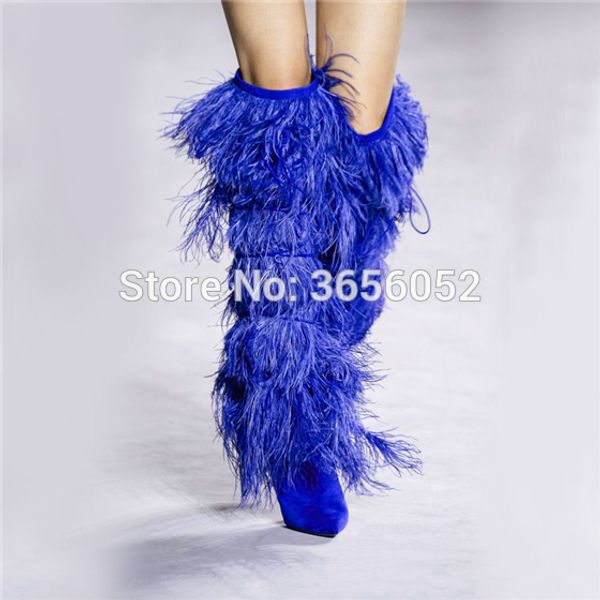 new luxury fetish womens runway shoes black white blue long botas pointed toe stiletto heels strappy fringe knee high boots
new luxury fetish womens runway shoes black white blue long botas pointed toe stiletto heels strappy fringe knee high boots