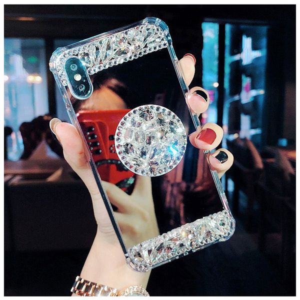fancy anti-fall diamond case for iphone xr sparkle diamond case shinning kickstand soft mirror rhinestone cover
fancy anti-fall diamond case for iphone xr sparkle diamond case shinning kickstand soft mirror rhinestone cover