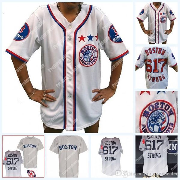 Boston 617 B Strong White Patriots Day Marathon Tribute Baseball Jersey Red Sox Away Road BOSTON 617 STRONG Jersey For Mens Womens Youth
Boston 617 B Strong White Patriots Day Marathon Tribute Baseball Jersey Red Sox Away Road BOSTON 617 STRONG Jersey For Mens Womens Youth