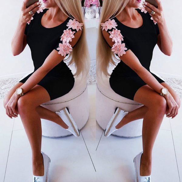 summer dress 2019 women slim casual mini dresses ladies solid short sleeve bodycon dress party clubwear mini, Black;gray
summer dress 2019 women slim casual mini dresses ladies solid short sleeve bodycon dress party clubwear mini, Black;gray