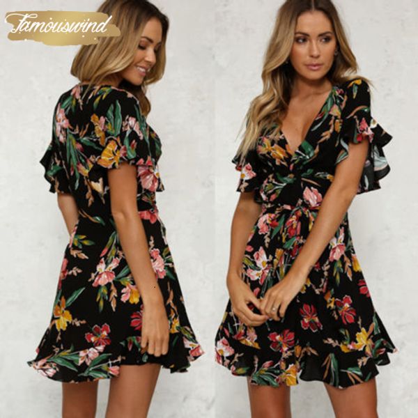 arrival boho beach dress print floral new summer lady evening party short sleeve v neck mini dress designer clothes, Black;gray
arrival boho beach dress print floral new summer lady evening party short sleeve v neck mini dress designer clothes, Black;gray
