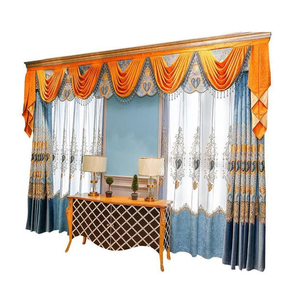 european light luxury chenille embroidery stitching curtains for living dining room bedroom
european light luxury chenille embroidery stitching curtains for living dining room bedroom