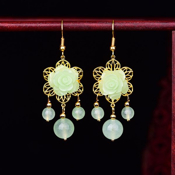 jade flowers drop earrings chalcedony agate amulet fashion natural charm jewelry gifts for women her, Golden;silver
jade flowers drop earrings chalcedony agate amulet fashion natural charm jewelry gifts for women her, Golden;silver