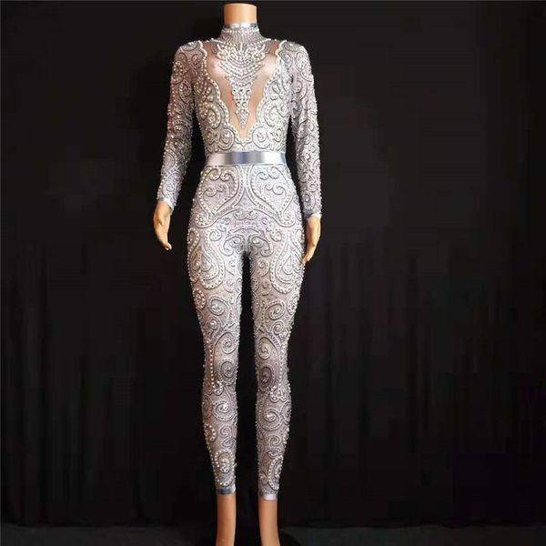 e25 women pole dance wears bodysuit pearl diamonds jumpsuit tight outfits disco performance costumes singer show dress clothe catwalk disco
e25 women pole dance wears bodysuit pearl diamonds jumpsuit tight outfits disco performance costumes singer show dress clothe catwalk disco