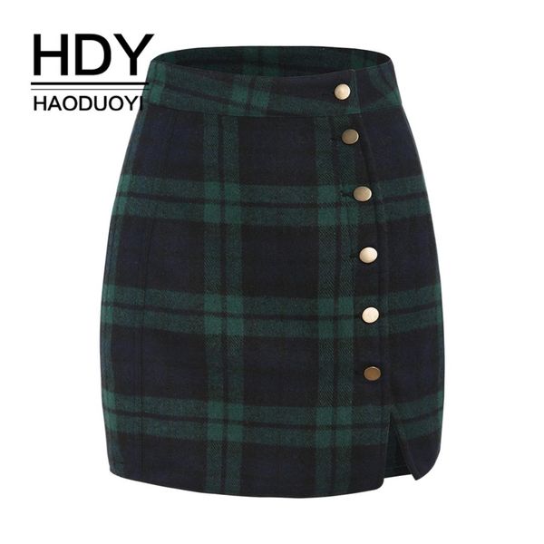 hdy haoduoyi high-waist buttoned plaid mini short skirt casual women office lady buttoms sell new arrival red, Black
hdy haoduoyi high-waist buttoned plaid mini short skirt casual women office lady buttoms sell new arrival red, Black