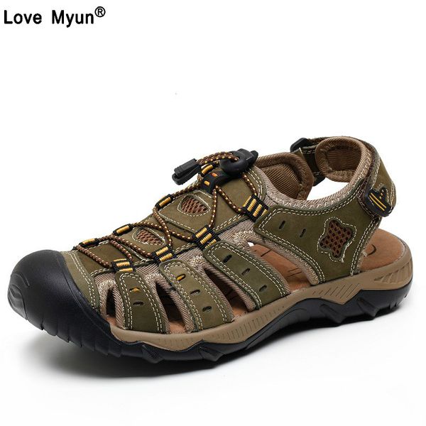 brand genuine leather shoes summer new large size men's sandals men sandals fashion and slippers big size 38-47, Black
brand genuine leather shoes summer new large size men's sandals men sandals fashion and slippers big size 38-47, Black