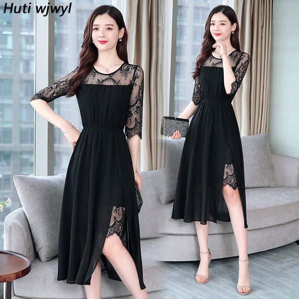 2019 vintage black lace dresses summer 4xl plus size solid chiffon boho midi sundress women bodycon elegant party vestidos, Black;gray
2019 vintage black lace dresses summer 4xl plus size solid chiffon boho midi sundress women bodycon elegant party vestidos, Black;gray