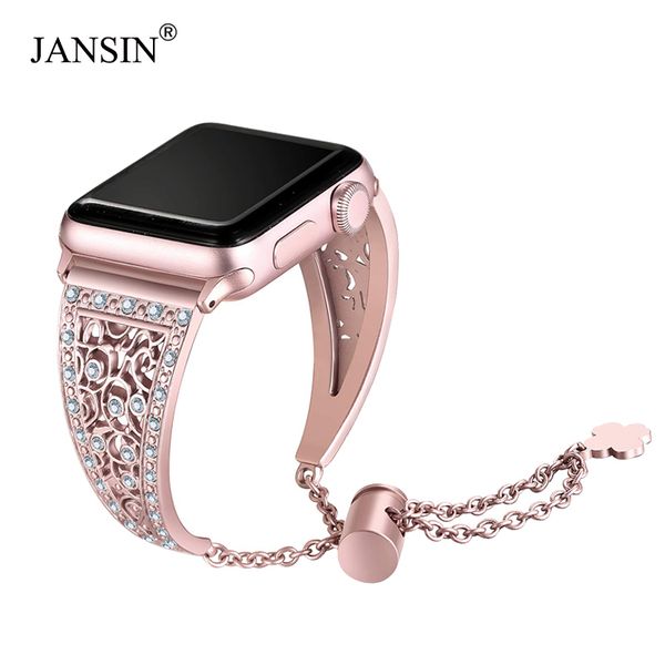 Jansin Женщины Diamond Band Для Apple Watch Series 4/3/2/1 Браслет из нержавеющей стали Ремешок для Iwat
Jansin Женщины Diamond Band Для Apple Watch Series 4/3/2/1 Браслет из нержавеющей стали Ремешок для Iwat