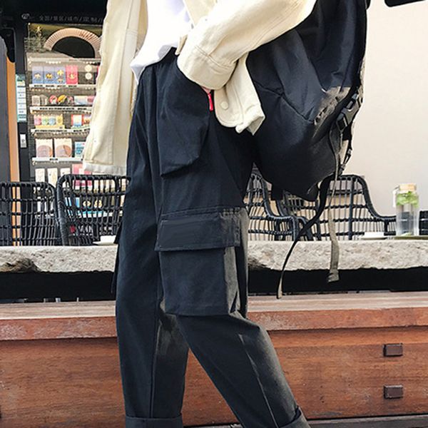 overalls men color multi solid winter long sports trousers straight pants cargo men korean pockets sweatpants fashion vintage dwhtd, Black
overalls men color multi solid winter long sports trousers straight pants cargo men korean pockets sweatpants fashion vintage dwhtd, Black