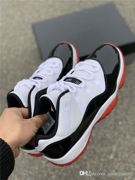 2020 release air authentic 11 low white bred man basketball shoes 11s men black true red retro athletic sneakers with original box av2187-16
2020 release air authentic 11 low white bred man basketball shoes 11s men black true red retro athletic sneakers with original box av2187-16