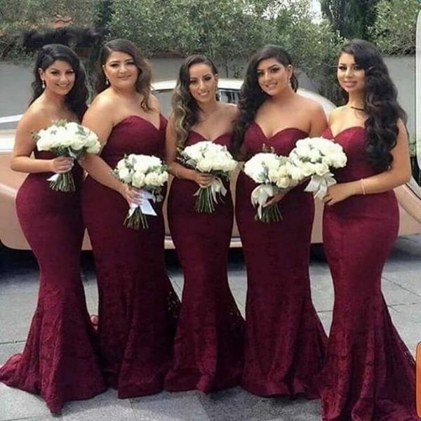 african black girls burgundy lace wedding guest dresses 2020 strapless backless mermaid long bridesmaid dress prom party evening dress, White;pink
african black girls burgundy lace wedding guest dresses 2020 strapless backless mermaid long bridesmaid dress prom party evening dress, White;pink