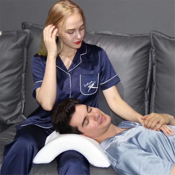 x-shaped memory pillow memory foam orthopedic neck pillow slow rebound neck protection soft cervical 8#g6