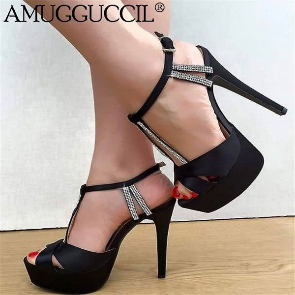 2019 new plus big size 35-52 black buckle crystal fashion high heel platform party summer females women lady sandals l1178
2019 new plus big size 35-52 black buckle crystal fashion high heel platform party summer females women lady sandals l1178