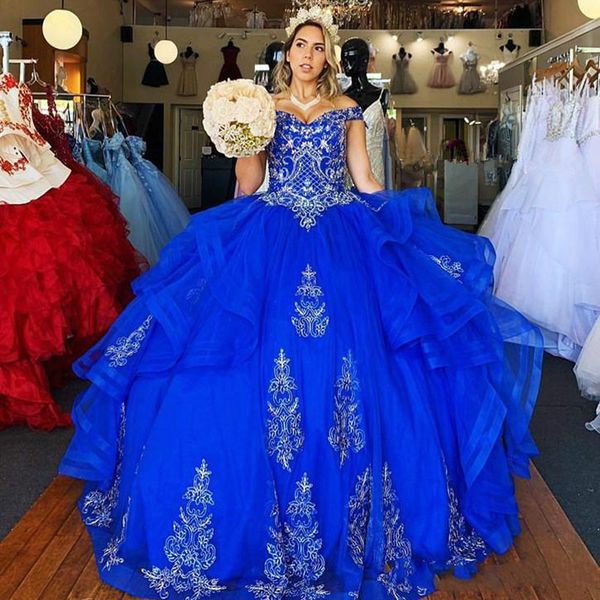 stunning blue applique quinceanera dresses ball sleeveless off shoulder sweet 16 plus size girl prom party dress formal gowns sweep train, Blue;red
stunning blue applique quinceanera dresses ball sleeveless off shoulder sweet 16 plus size girl prom party dress formal gowns sweep train, Blue;red