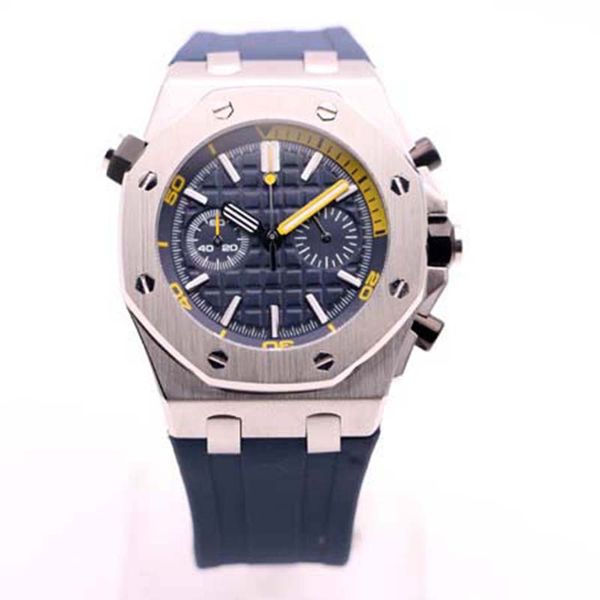 Горячие Продажи Royal Oak Offshore Diver Хронограф 42 мм Кварцевый Механизм 26703ST Серии Резино
Горячие Продажи Royal Oak Offshore Diver Хронограф 42 мм Кварцевый Механизм 26703ST Серии Резино