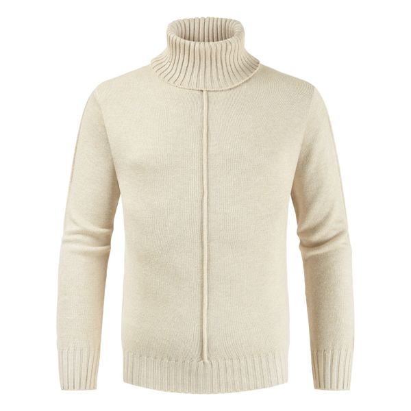 mjartoria men's autumn and winter turtleneck sweater solid color pullover long sleeve knitted men's casual sweater sh190930, White;black
mjartoria men's autumn and winter turtleneck sweater solid color pullover long sleeve knitted men's casual sweater sh190930, White;black