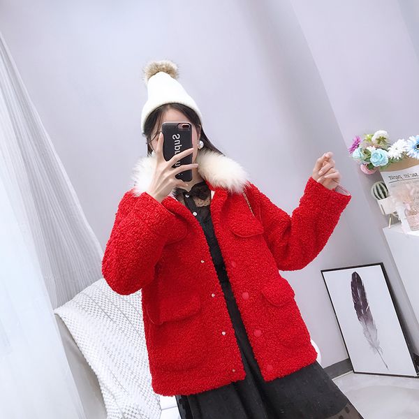women's down & parkas 2021 fashion jacket coat lamb fur female winter thickening, Black
women's down & parkas 2021 fashion jacket coat lamb fur female winter thickening, Black
