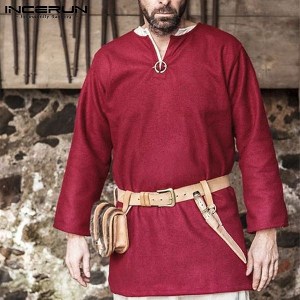 retro ethnic viking mens shirt cotton tunic long sleeve dress shirts medieval renaissance hombre camisas men kurtas, White;black
retro ethnic viking mens shirt cotton tunic long sleeve dress shirts medieval renaissance hombre camisas men kurtas, White;black