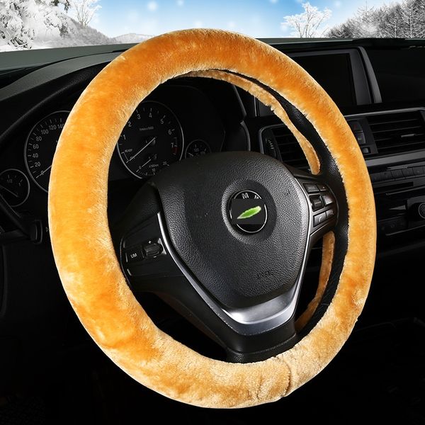 1pcs 38cm winter car steering wheel cover short plush car with handle comfort warm universal type plush handle bamboo section
1pcs 38cm winter car steering wheel cover short plush car with handle comfort warm universal type plush handle bamboo section
