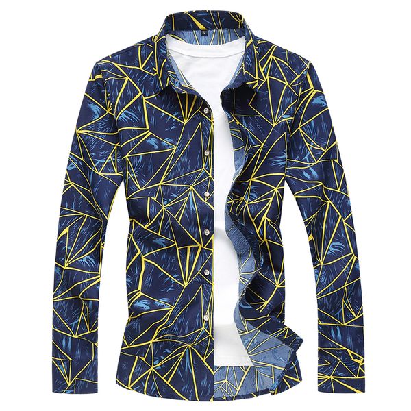men's casual shirts tide men geometric printed slim fit dress male long sleeve business simple shirt chemise homme 6xl, White;black
men's casual shirts tide men geometric printed slim fit dress male long sleeve business simple shirt chemise homme 6xl, White;black