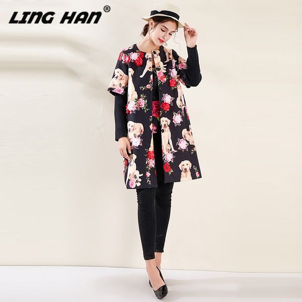 linghan fashion printed coat women elegant diamonds 3d flower long sleeve overcoat designer autumn new, Black
linghan fashion printed coat women elegant diamonds 3d flower long sleeve overcoat designer autumn new, Black