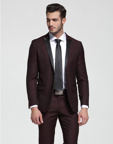 custom burgundy wedding tuxedos slim fit bridegroom tuxedos for men two piece groomsmen suit two buttons formal business (jacket+pant, Black;gray
custom burgundy wedding tuxedos slim fit bridegroom tuxedos for men two piece groomsmen suit two buttons formal business (jacket+pant, Black;gray
