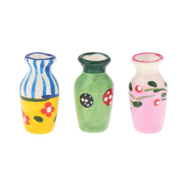 3pieces 1/12 dollhouse miniature porcelain vase room for fairy garden decorations
3pieces 1/12 dollhouse miniature porcelain vase room for fairy garden decorations