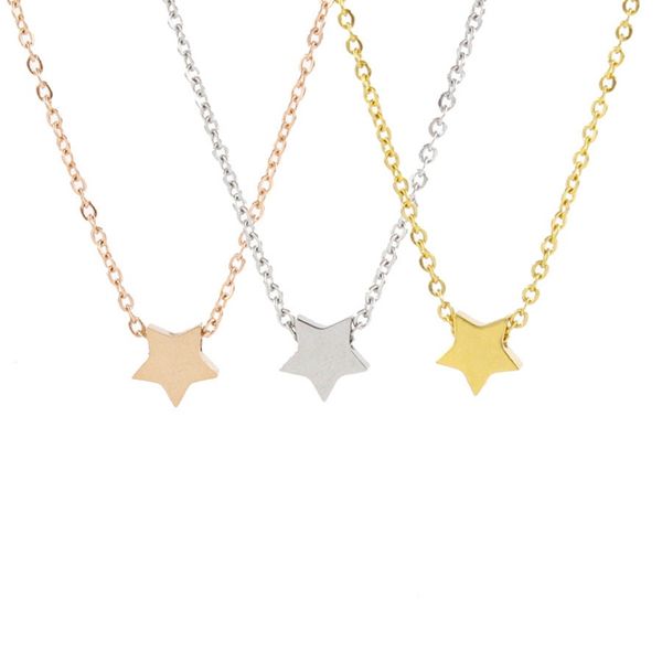 new gold stainless steel little star pendant necklaces simple fashion clavicle chain necklace for women jewelry accessories 2020, Silver
new gold stainless steel little star pendant necklaces simple fashion clavicle chain necklace for women jewelry accessories 2020, Silver