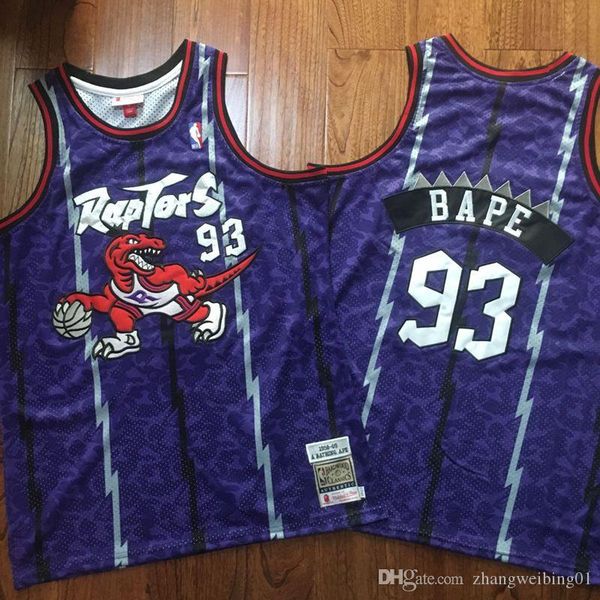 men bapexmitchell & ness toronto raptors 93 bape purple double-embroidered nba jersey, Black
men bapexmitchell & ness toronto raptors 93 bape purple double-embroidered nba jersey, Black