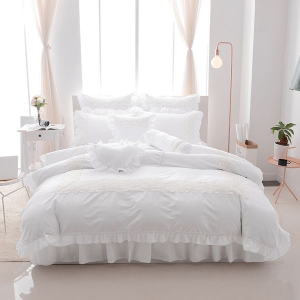 4/6/8pcs princess style 100% cotton bed linen set lace bedding sets/bedclothes twin king size duvet cover skirt set
4/6/8pcs princess style 100% cotton bed linen set lace bedding sets/bedclothes twin king size duvet cover skirt set
