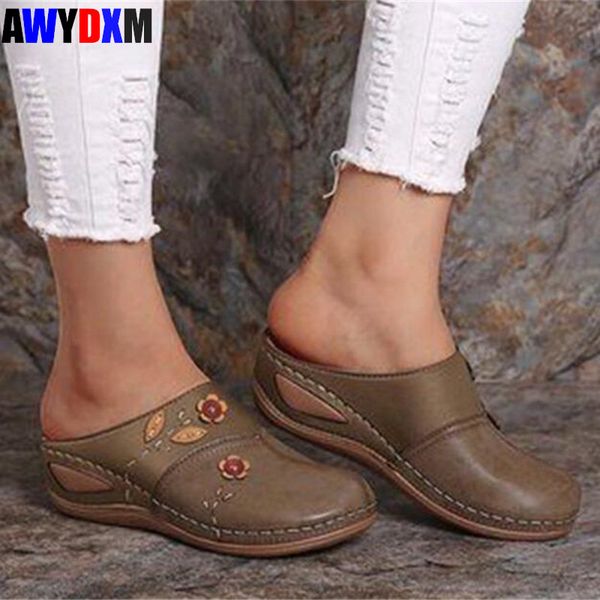 vintage roman shoes summer women's slippers pu leather wedge platform sandals ladies comfort soft slides female plus size 2020, Black
vintage roman shoes summer women's slippers pu leather wedge platform sandals ladies comfort soft slides female plus size 2020, Black