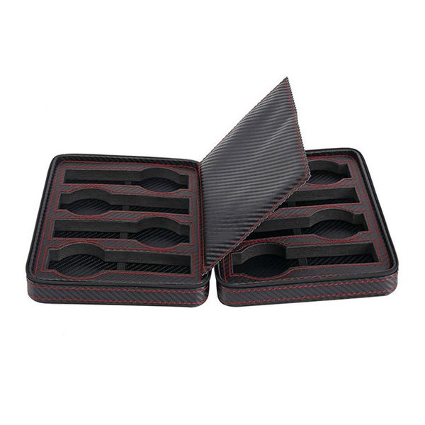 8 slot portable black carbon fiber pu leather watch zipper storage bag travel jewlery watch box bag personalized luxury gift, Black;blue
8 slot portable black carbon fiber pu leather watch zipper storage bag travel jewlery watch box bag personalized luxury gift, Black;blue