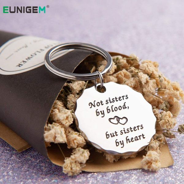 friend sister gifts keychain pendant "not sisters by blood but sisters by heart" friendship jewelry gift for women girls, Silver
friend sister gifts keychain pendant "not sisters by blood but sisters by heart" friendship jewelry gift for women girls, Silver