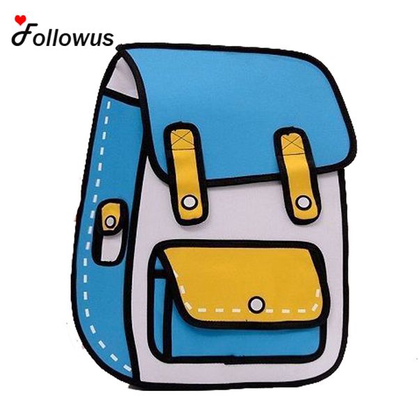 new 3d jump style 2d drawing cartoon paper bag backpack messenger tote fashion cute student bags bolos 4color
new 3d jump style 2d drawing cartoon paper bag backpack messenger tote fashion cute student bags bolos 4color