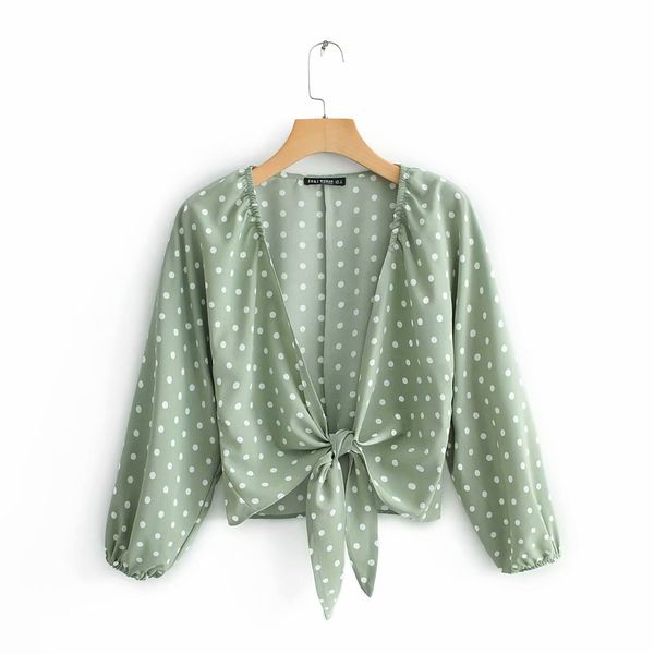 new women fashion polka dot print knotted short blouses shirts women lantern sleeve casual chemise summer blusas ls3746, White
new women fashion polka dot print knotted short blouses shirts women lantern sleeve casual chemise summer blusas ls3746, White