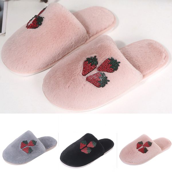 strawberry slippers women home indoor slides house slippers women non-slip home ladies indoor warm flats wild fur shoes, Black
strawberry slippers women home indoor slides house slippers women non-slip home ladies indoor warm flats wild fur shoes, Black