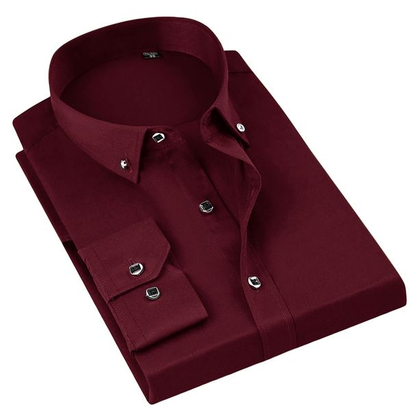 solid color wine red diamond button-down collar men dress shirts long sleeve new design 2019 classical formal men shirts, White;black
solid color wine red diamond button-down collar men dress shirts long sleeve new design 2019 classical formal men shirts, White;black