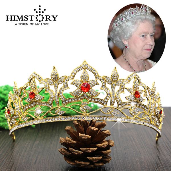 himstory european british royal queen hair crown tiara rhinestone wedding party crown hair accessories headpiece, Golden;white
himstory european british royal queen hair crown tiara rhinestone wedding party crown hair accessories headpiece, Golden;white