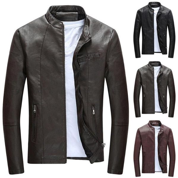 стильные мужчины stand collar кожезаменитель руно подкладке карманы zipper теплая куртка мужская весна лето куртки повседневный пальто, Black
стильные мужчины stand collar кожезаменитель руно подкладке карманы zipper теплая куртка мужская весна лето куртки повседневный пальто, Black