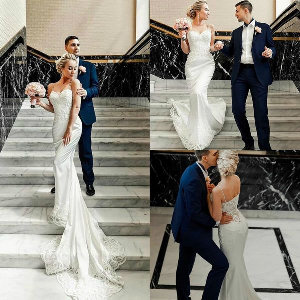 elegant beach lace mermaid wedding dresses spaghetti straps court train country wedding dress bridal gowns boho vestidos de noiva, White
elegant beach lace mermaid wedding dresses spaghetti straps court train country wedding dress bridal gowns boho vestidos de noiva, White