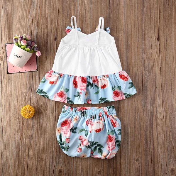 girl easter floral summer bow sleeveless t shirt shorts outfit party toddler kids infant baby clothes set, White
girl easter floral summer bow sleeveless t shirt shorts outfit party toddler kids infant baby clothes set, White
