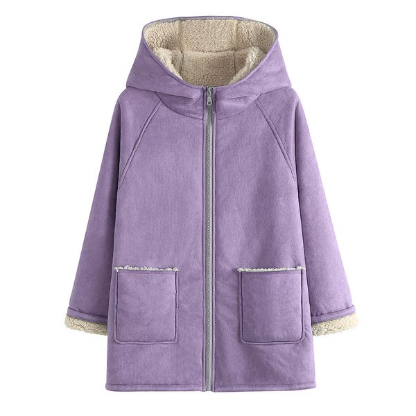 sagace women fashion autumn and wnter warm collar long sleeves plush hat jacket solid color zipper large size female coat winter, Black
sagace women fashion autumn and wnter warm collar long sleeves plush hat jacket solid color zipper large size female coat winter, Black
