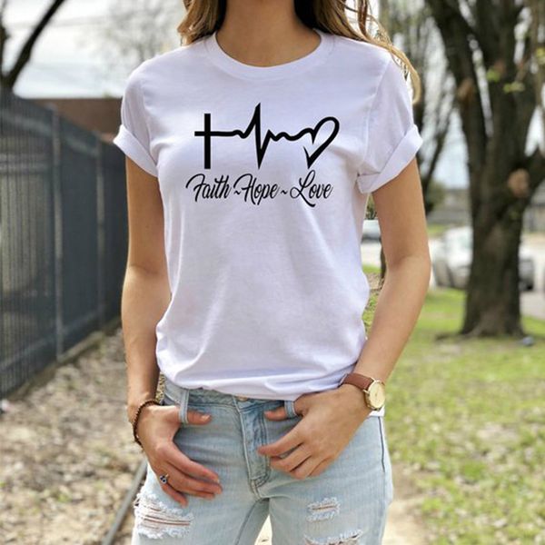 enjoythespirit womens t shirt christian womens t shirt believe 100% cotton hope love heartbeat tea shirt o neck good quality fashion, White
enjoythespirit womens t shirt christian womens t shirt believe 100% cotton hope love heartbeat tea shirt o neck good quality fashion, White