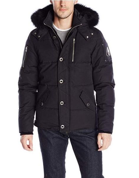 Fa hion brand winter men women 3 4 3q black down jacket hooded with black fox fur collar canadian men down coat parka, Black;white
Fa hion brand winter men women 3 4 3q black down jacket hooded with black fox fur collar canadian men down coat parka, Black;white